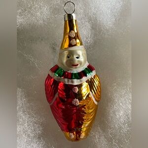 VINTAGE German Clown Ornament